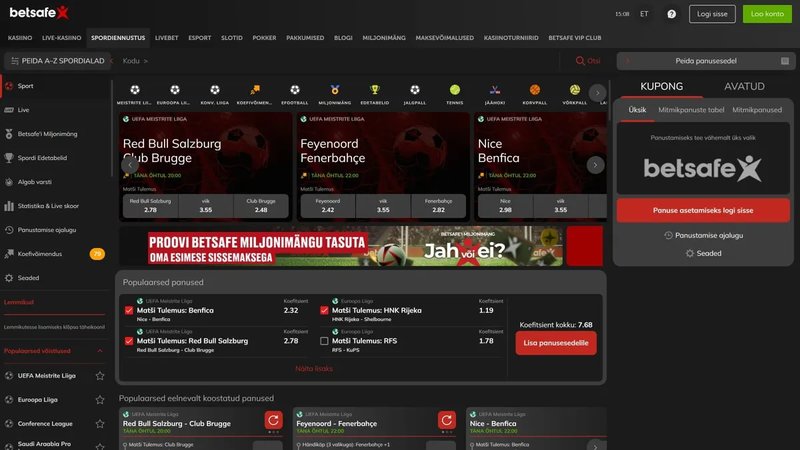 Parimad Betsafe kasiino slotid, mida proovida 2026. aastal